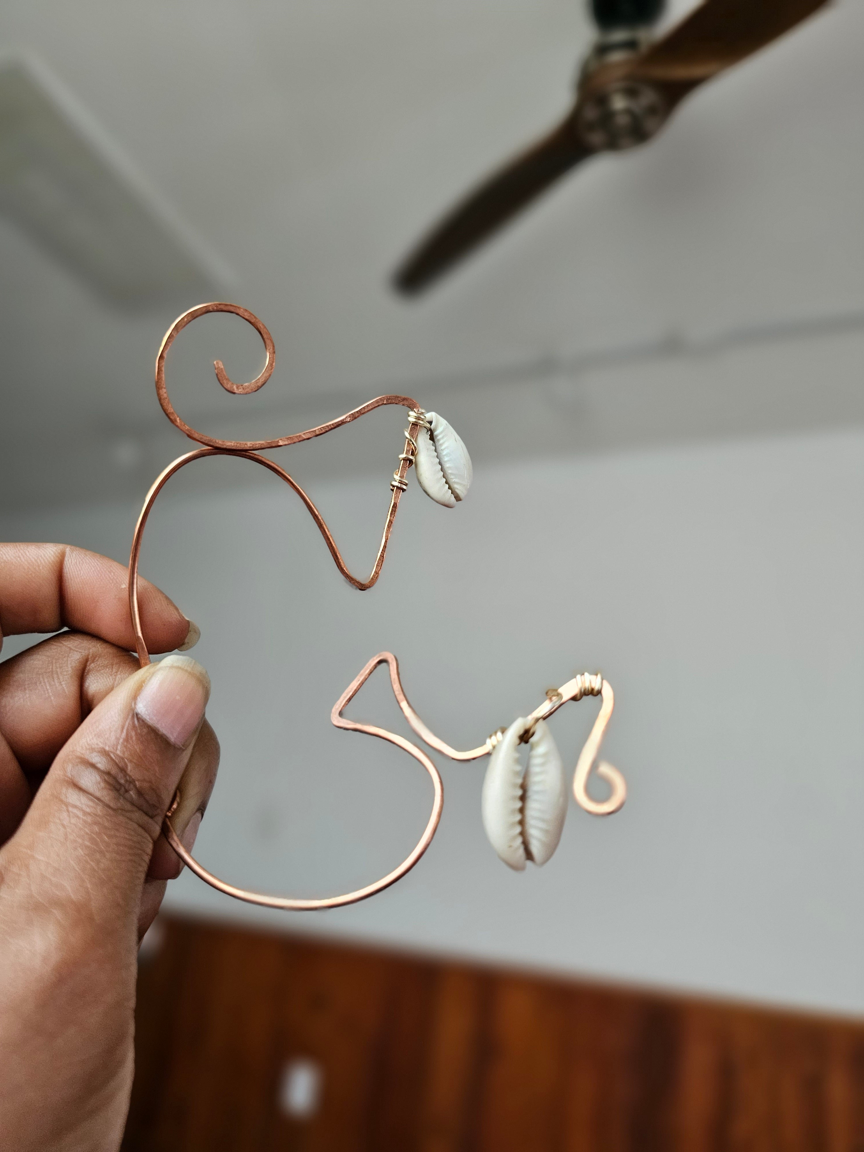 COPPER EAR CUFFS