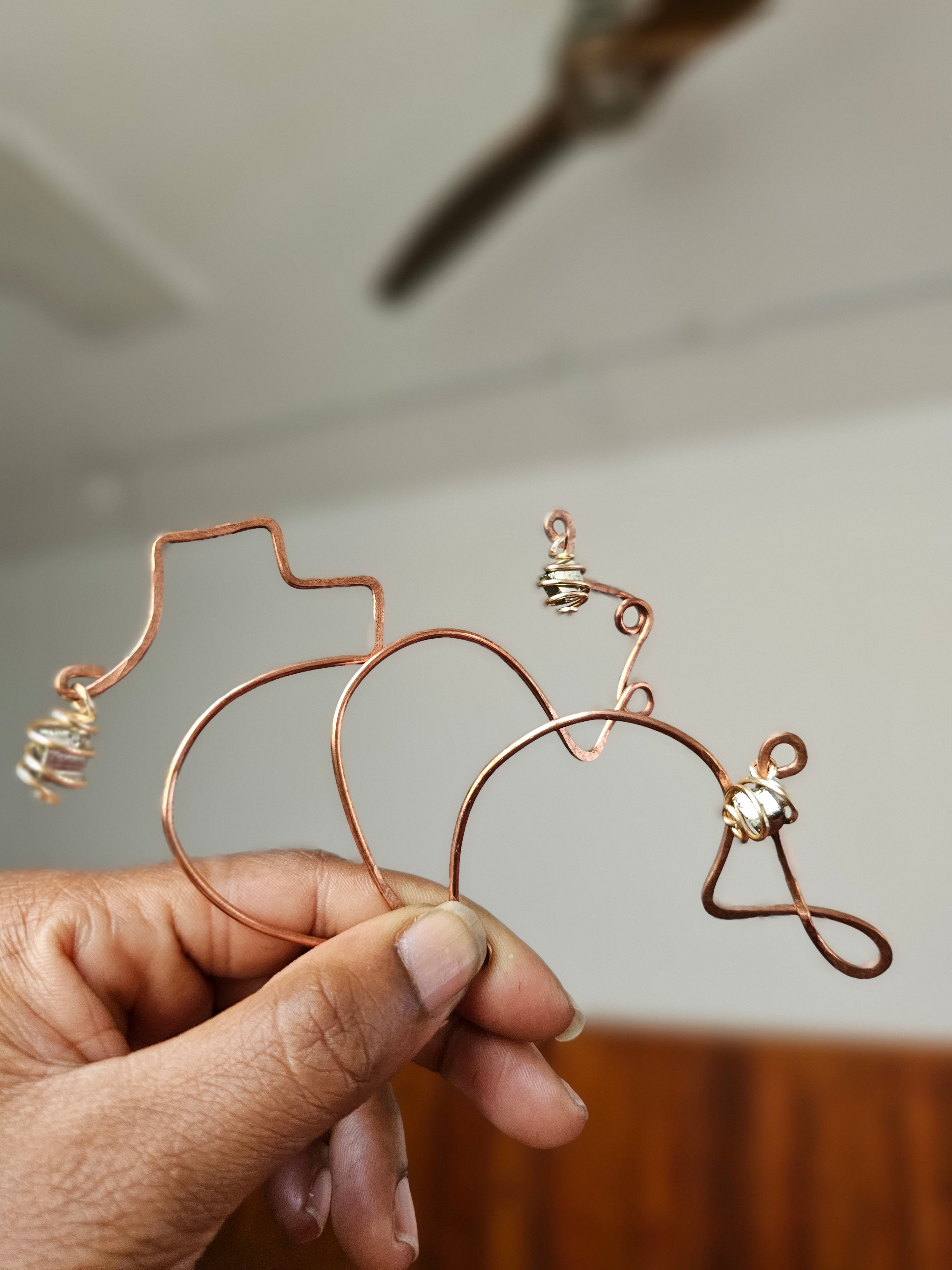 COPPER EAR CUFFS
