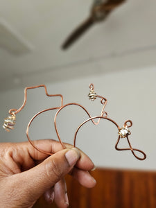 COPPER EAR CUFFS