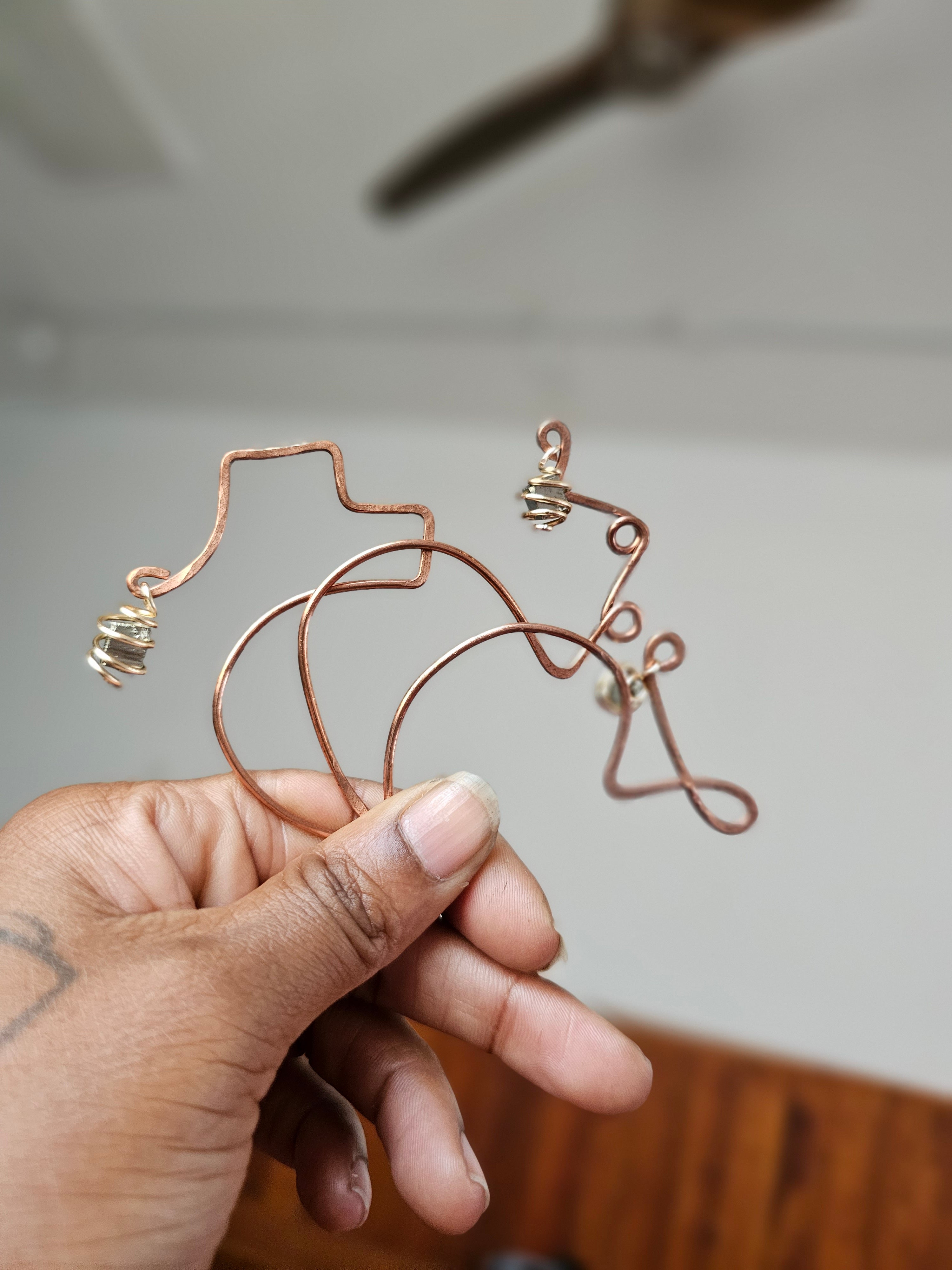 COPPER EAR CUFFS