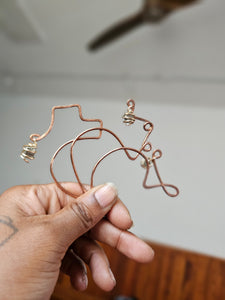 COPPER EAR CUFFS